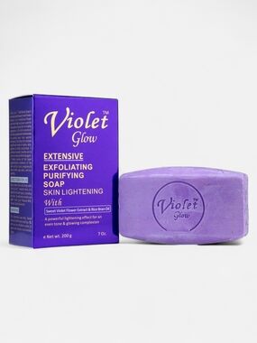 Violet Glow Extensive Exfoliating Purifying Bar Soap – 7oz.